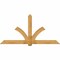 Ekena Millwork Redmond Rough Sawn Timber Gable Bracket, Western Red Cedar, 96"W x 48"H x 6"D x 6"F, 12/12 Pitch GBW096X48X0606RED00RWR - alternate 1